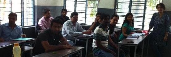 Students in a Portuguese class at the Bangalore centre