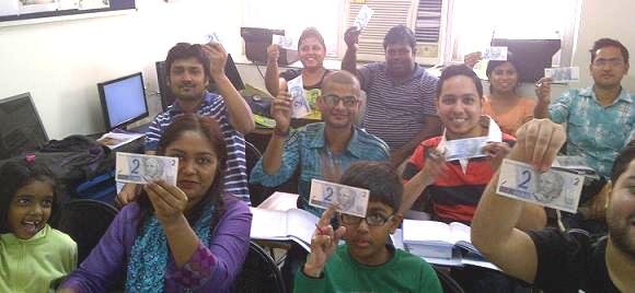 Portuguese class in progress at the New Delhi centre
